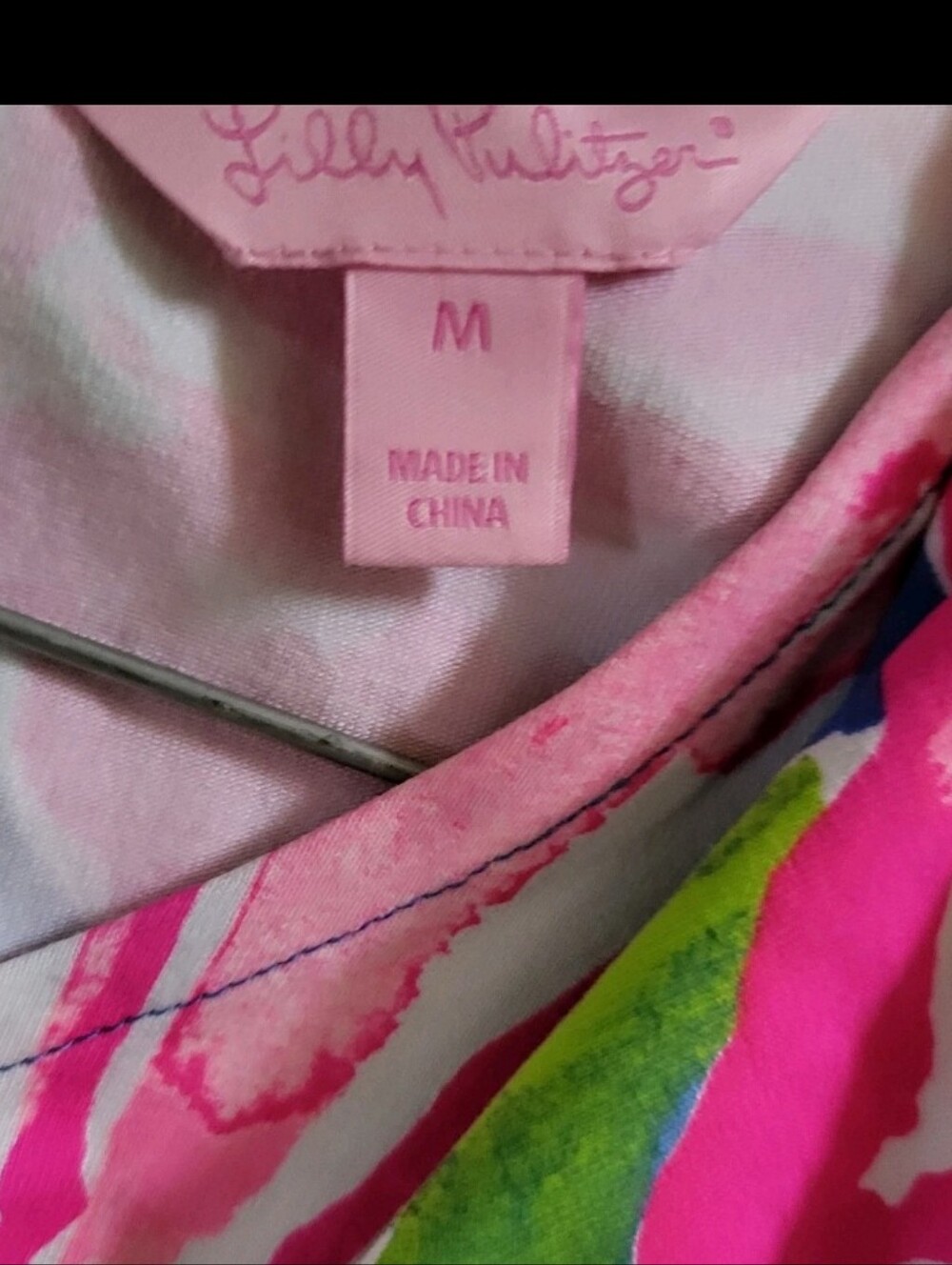 Lilly Pulitzer Utopia Esmeralda Tropical Flower Dress Pink Blue Women Medium - Picture 4 of 9